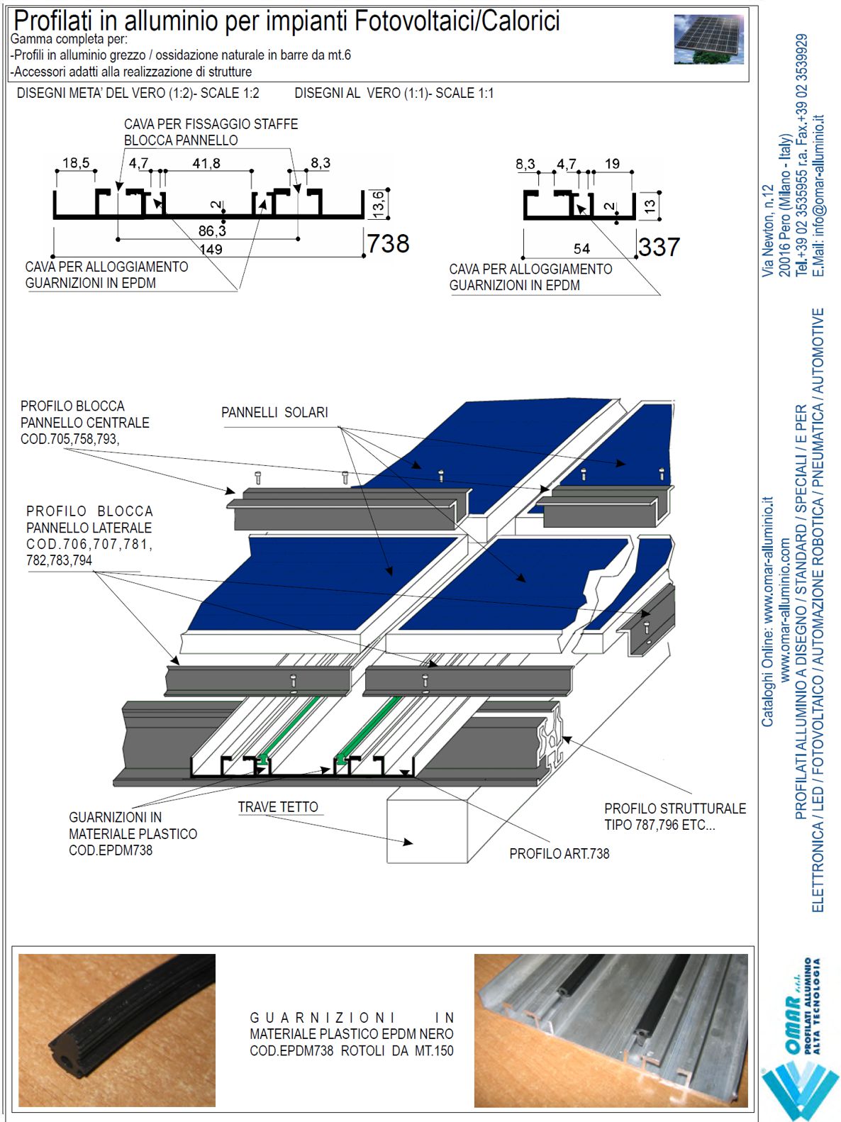 fotovoltaico profili per greche